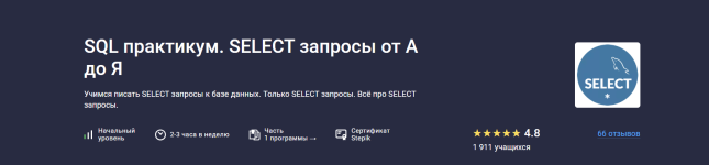 [Stepik] SQL практикум. Select запросы от А до Я [Pragmatic Programmer].png